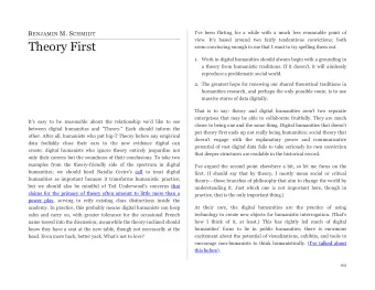 Theory First  seem convincing enough to me that I want to try spelling them out.  1. Work in