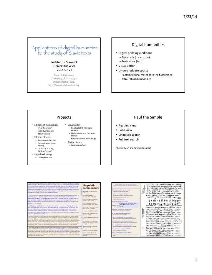 digital humanihes applications of digital humanities to