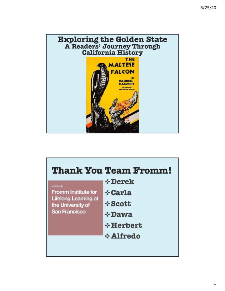 thank you team fromm