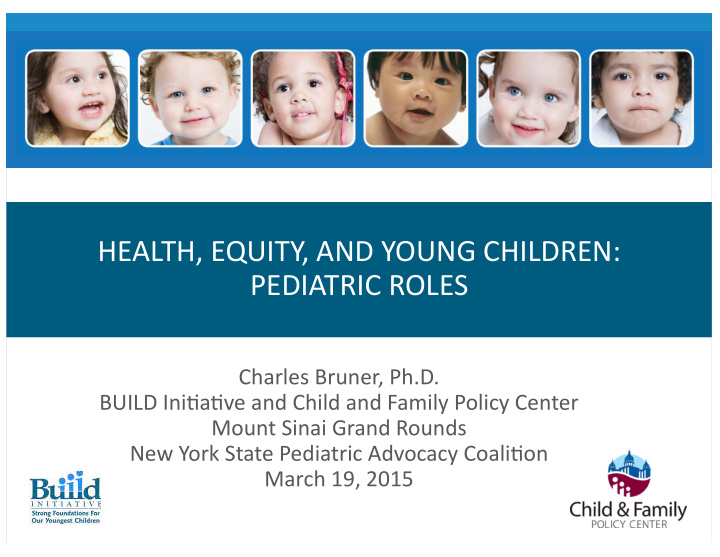 health equity and young children pediatric roles charles