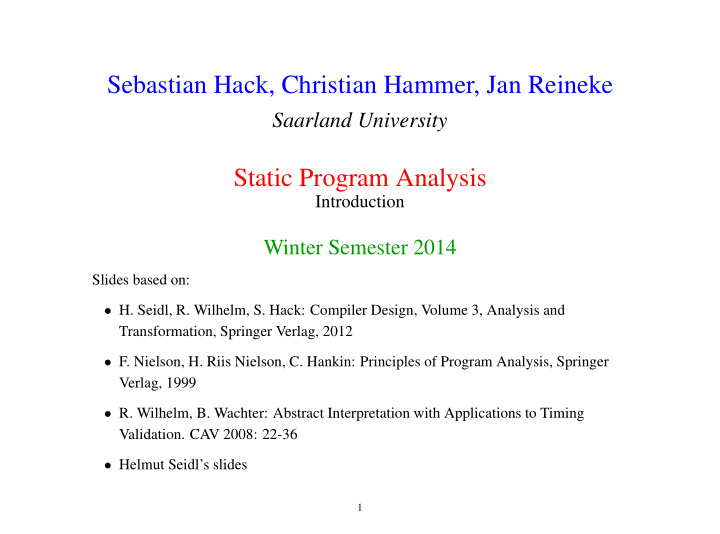 sebastian hack christian hammer jan reineke