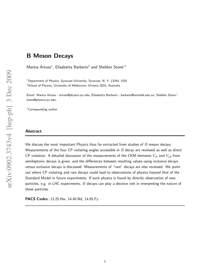 arxiv 0902 3743v4 hep ph 3 dec 2009