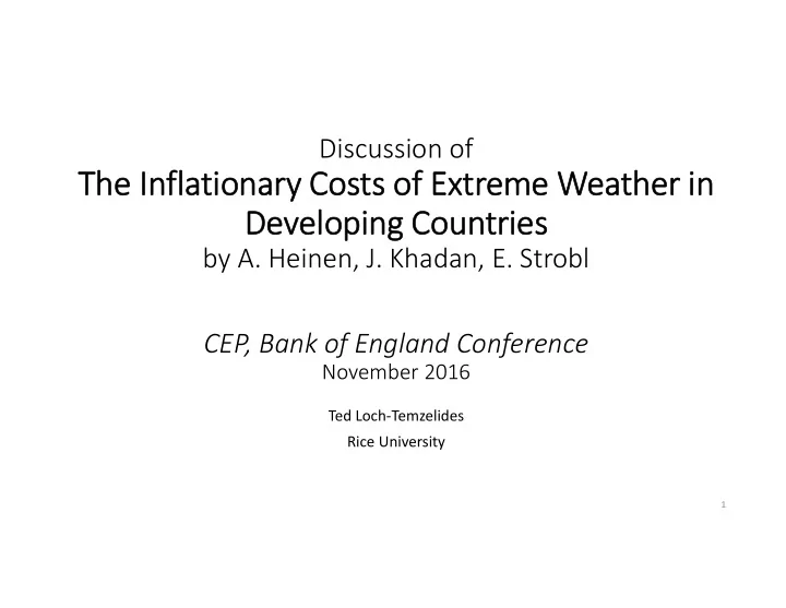 the the in infla flatio ionary ry cos costs of of ex extr
