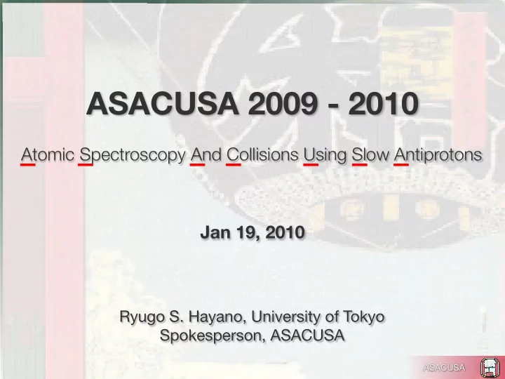 asacusa 2009 2010