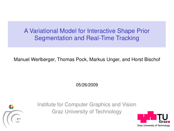 a variational model for interactive shape prior