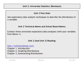 Unit2:Univariate Statistics(Resistant)  Unit2PostHole: