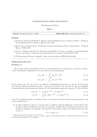 Lab 1 Issued: Monday, October 11, 2004 Optionally Due: Monday, October 18  Reading  Gordon E.