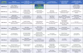 THURSDAY  MAIN HALL  B - NORTHEAST HALL  C - SOUTHEAST HALL  SCIENCE, SYMBOLISM &amp; SIGNS