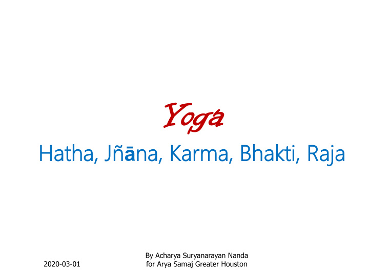 yo yoga ga