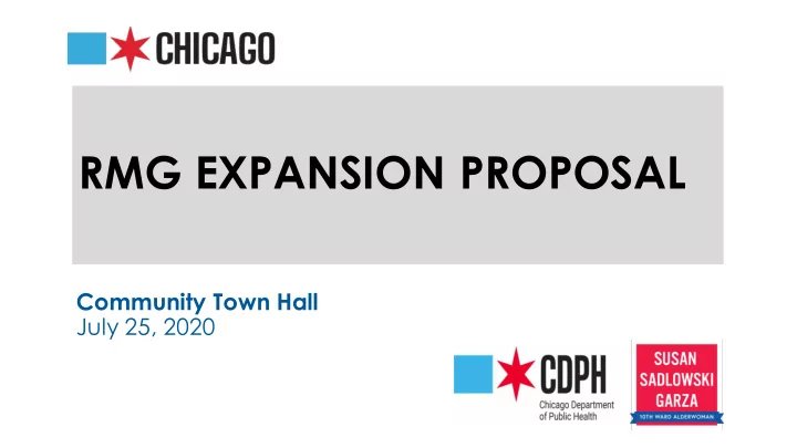 rmg expansion proposal
