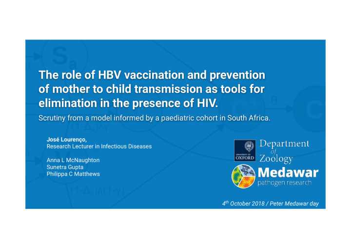 the role of hbv vaccination and prevention of mother to