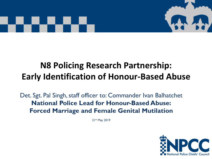 n8 policing research partnership