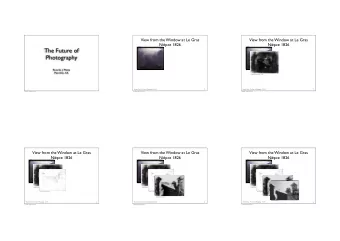 The Future of  Photography  Ricardo J. Motta  Palo Alto, CA  Kodak Research Laboratory  1952  1  2