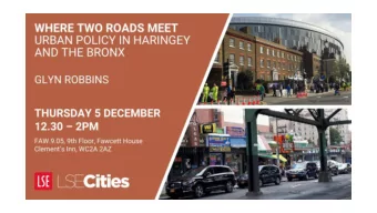 28 th May 2015  Haringey and The Bronx:  x:  Points of Compari  rison  Former destinations of