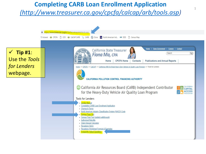 completing carb loan enrollment application