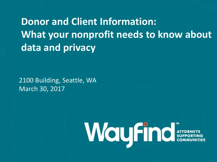 what your nonprofit needs to know about