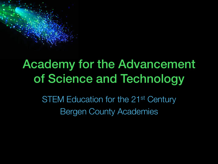 academy for the advancement of science and technology