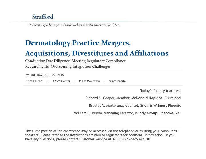 dermatology practice mergers acquisitions divestitures