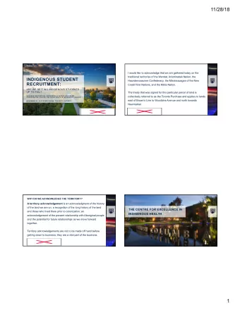 11/28/18  I would like to acknowledge that we are gathered today on the  traditional territories of