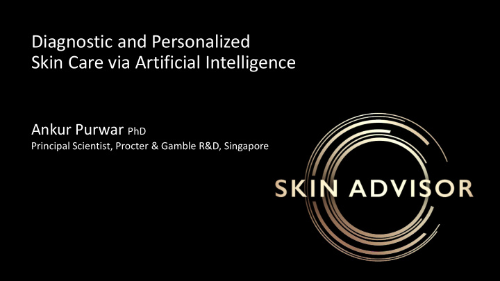 skin care via artificial intelligence