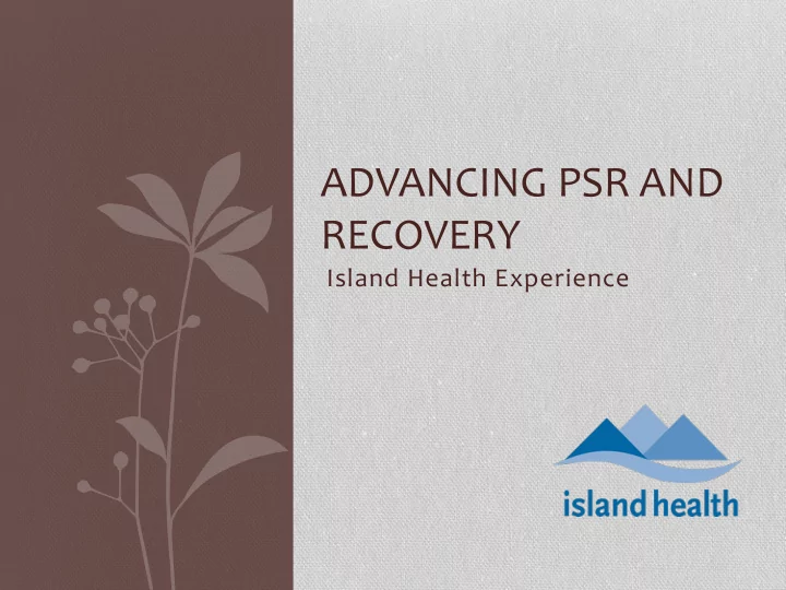 recovery