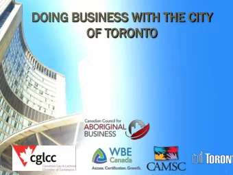 Purchasing and Materials Management Division  1  Social Procurement Program Overview  Social