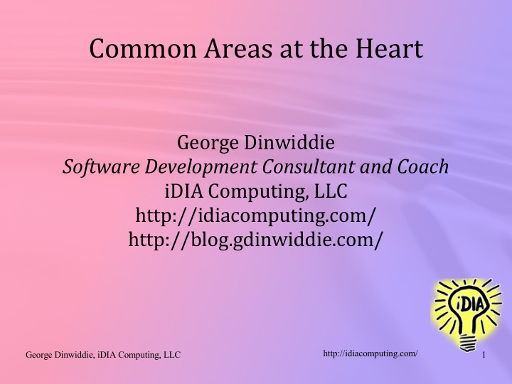 common areas at the heart