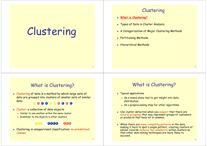 cl clustering t i