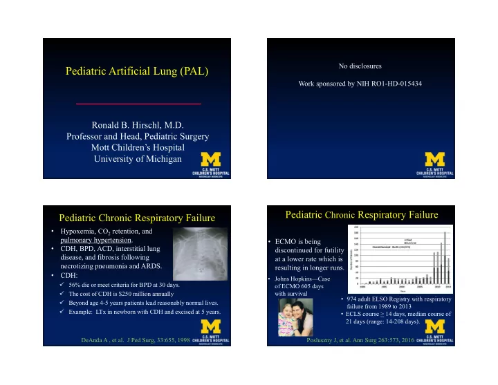 pediatric artificial lung pal