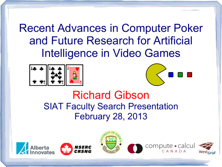 richard gibson siat faculty search presentation february