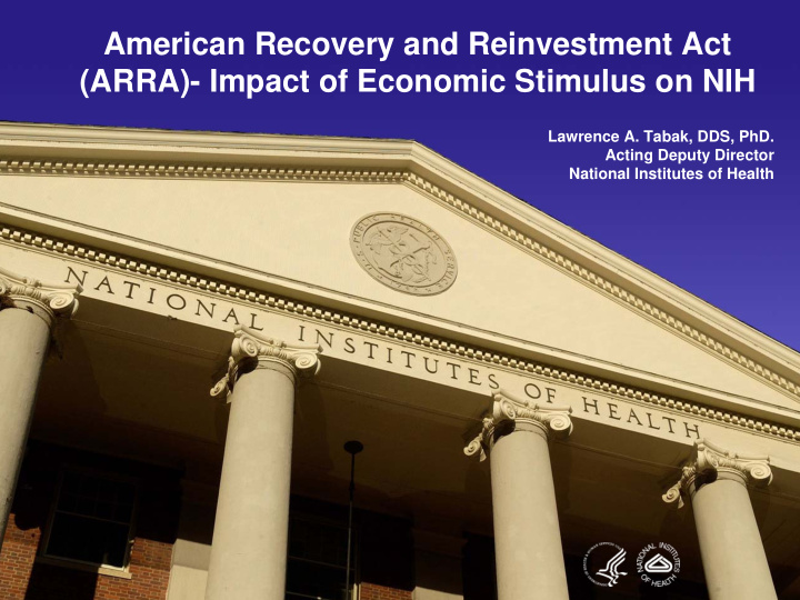 american recovery and reinvestment act arra impact of
