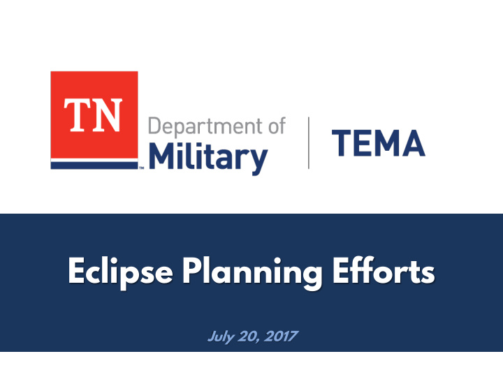 eclipse planning efforts