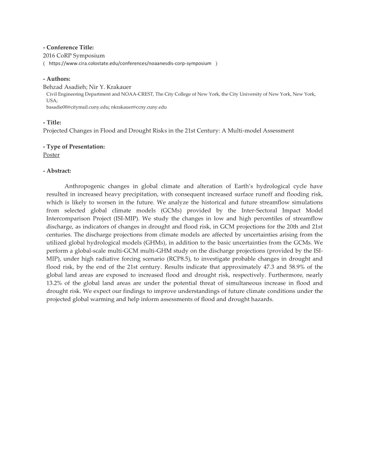 authors behzad asadieh nir y krakauer civil engineering