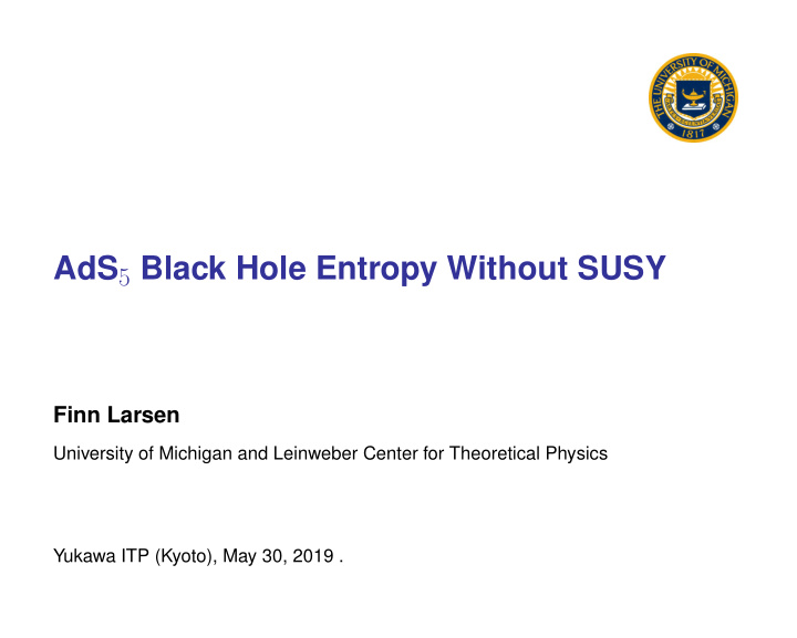ads 5 black hole entropy without susy