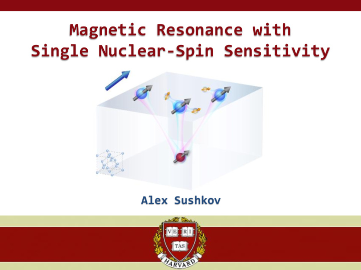 magnetic resonance with single nuclear spin sensitivity