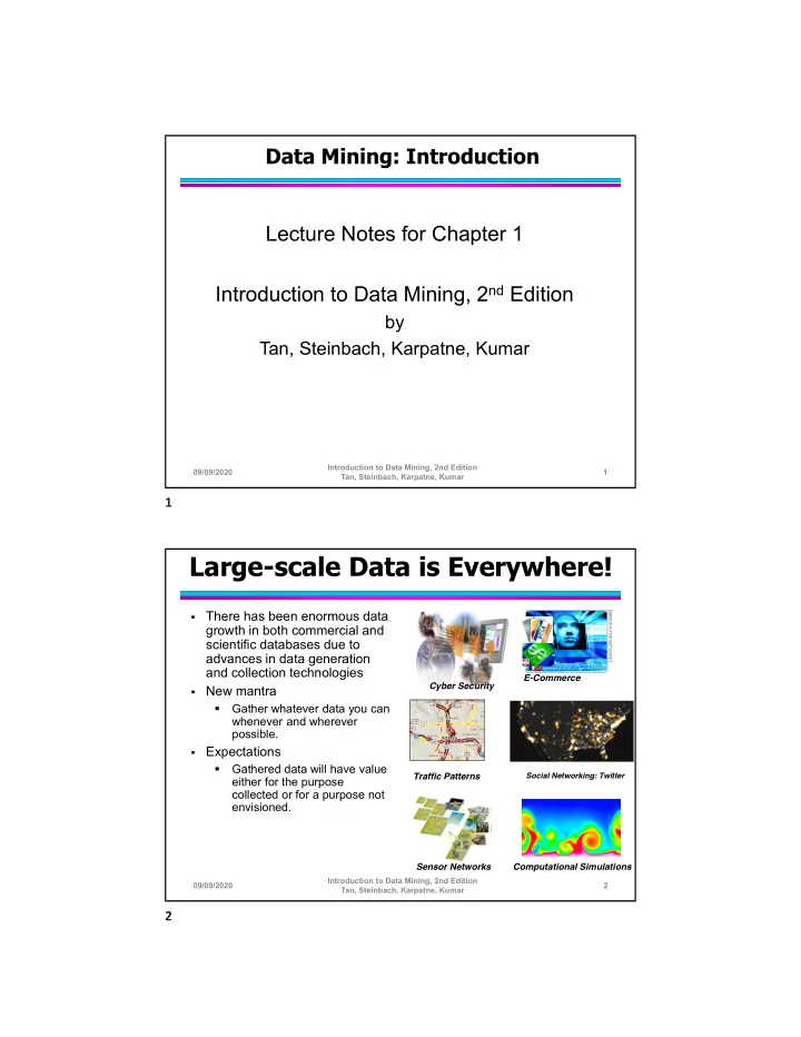 large scale data is everywhere