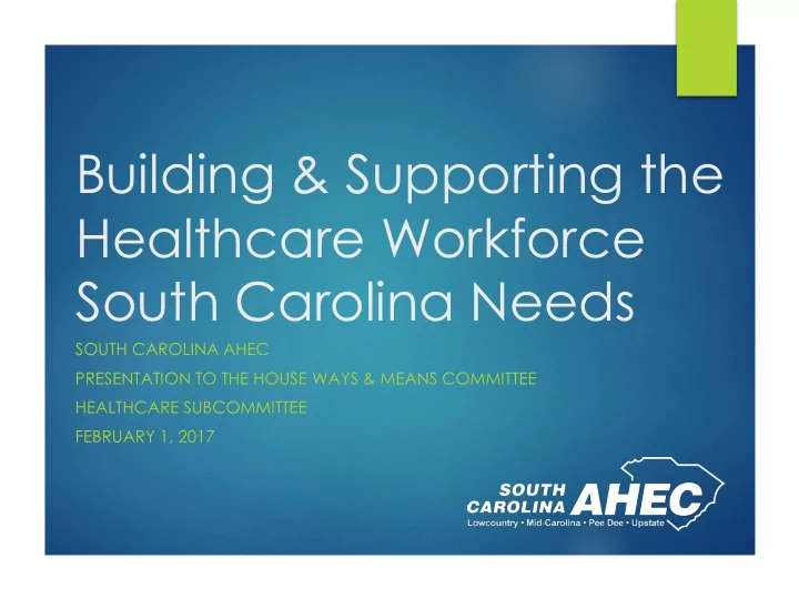 healthcare workforce