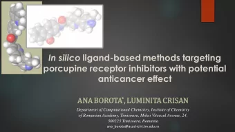 In silico ligand-based methods targeting  porcupine receptor inhibitors with potential  anticancer