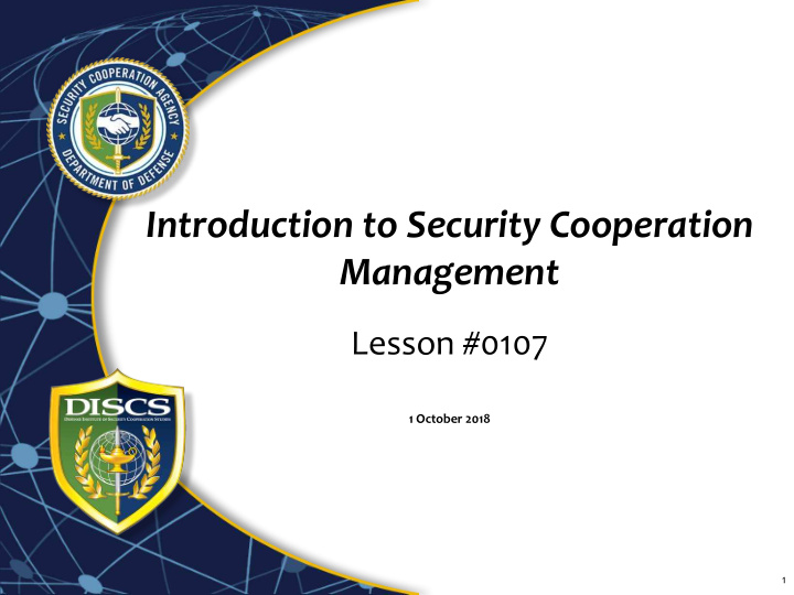 introduction to security cooperation management