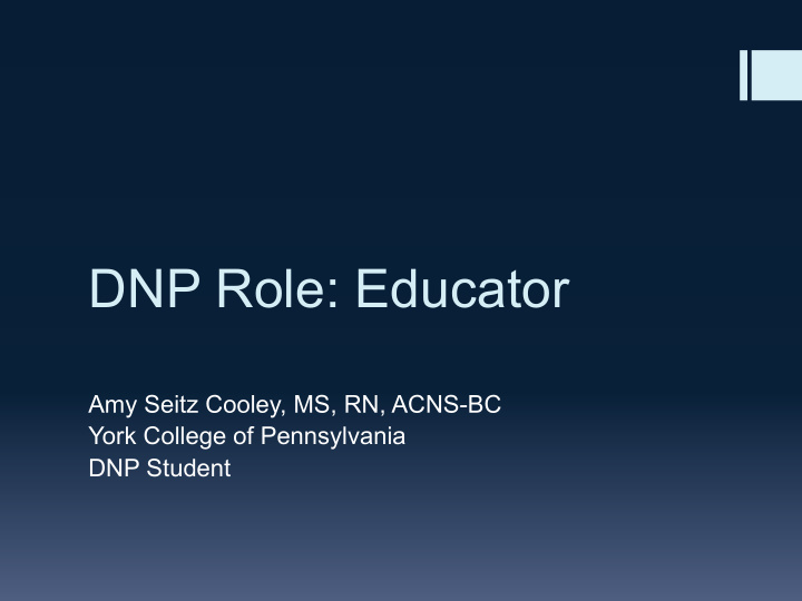dnp role educator