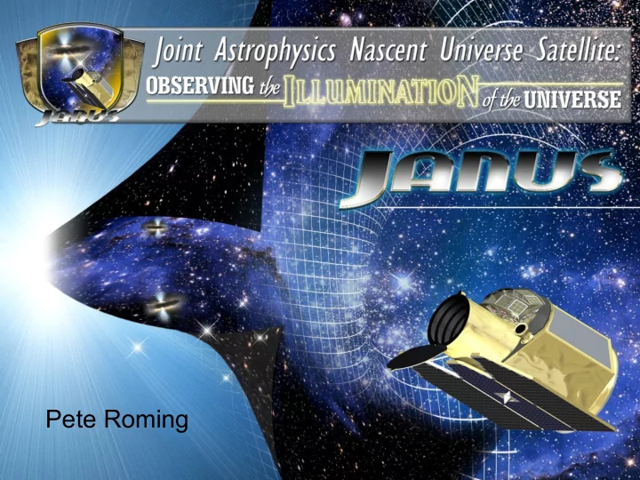 pete roming the illumination of the universe