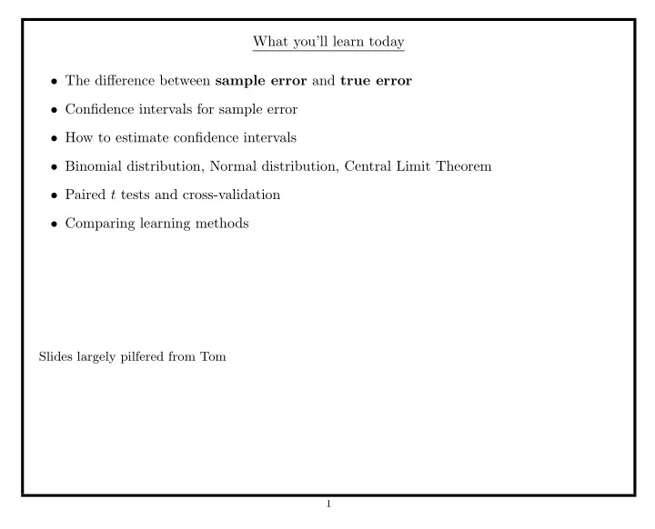 what you ll learn today the difference between sample