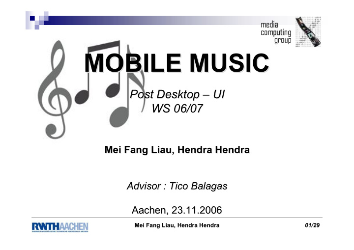 mobile music mobile music