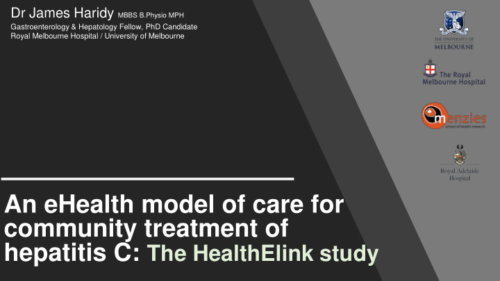 an ehealth model of care for