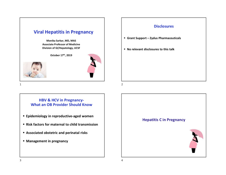 viral hepatitis in pregnancy