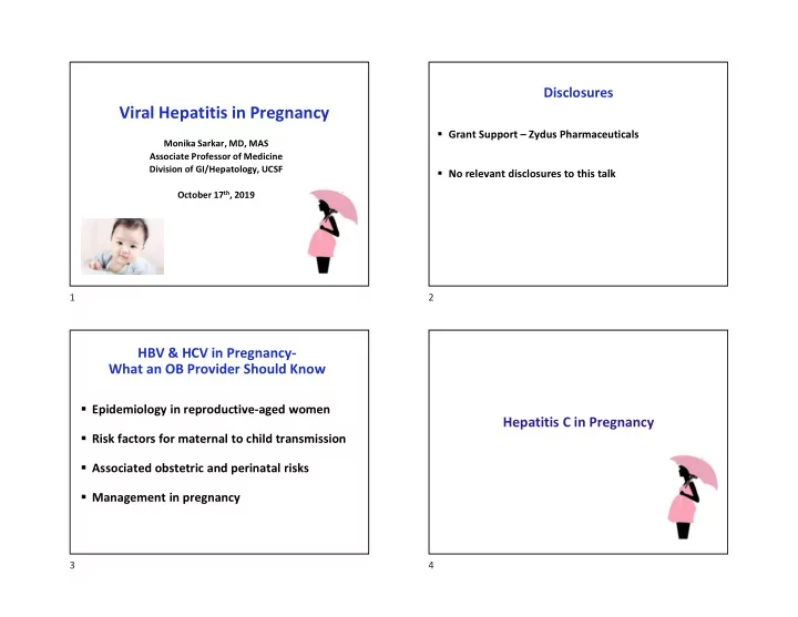 viral hepatitis in pregnancy