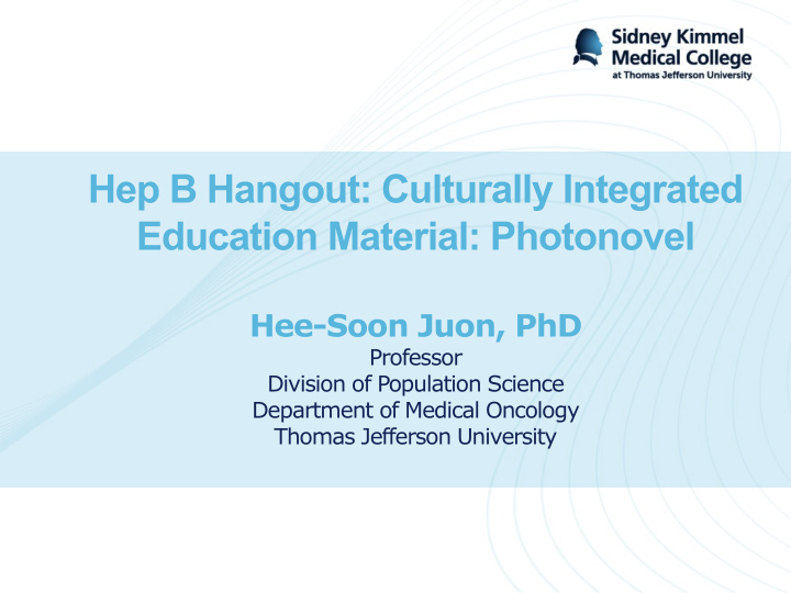 hep b hangout culturally integrated education material
