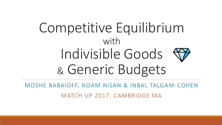 competitive equilibrium