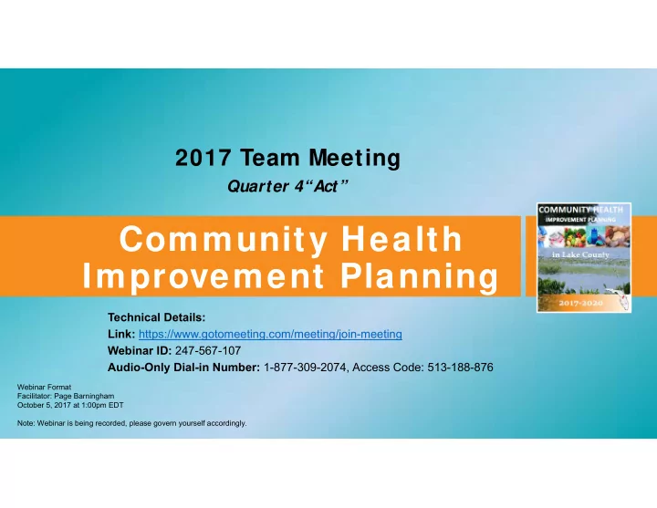 community health improvement planning