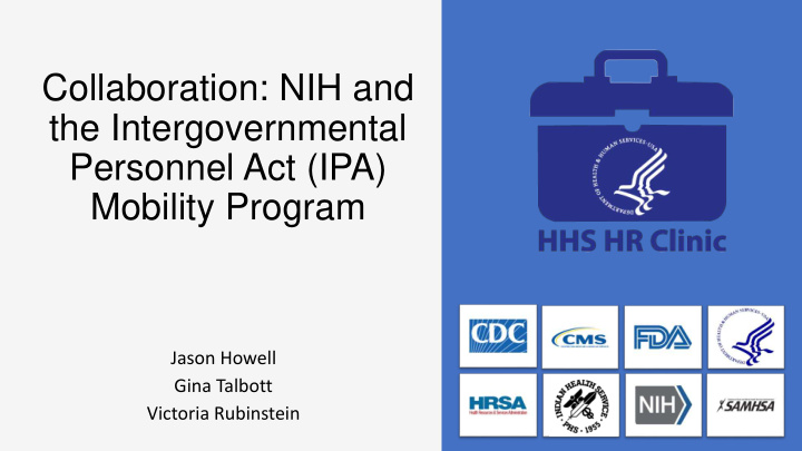 collaboration nih and the intergovernmental personnel act